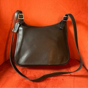 Coach Black Leather Shoulder Bag